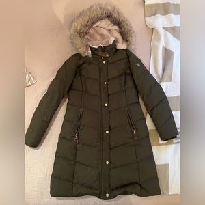 Ralph Lauren Quilted Down & Feather Fill Coat with Hood